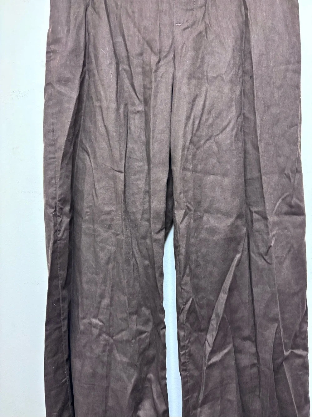 Banana Republic Hayden Wide Leg Linen Blend Pull On Pant